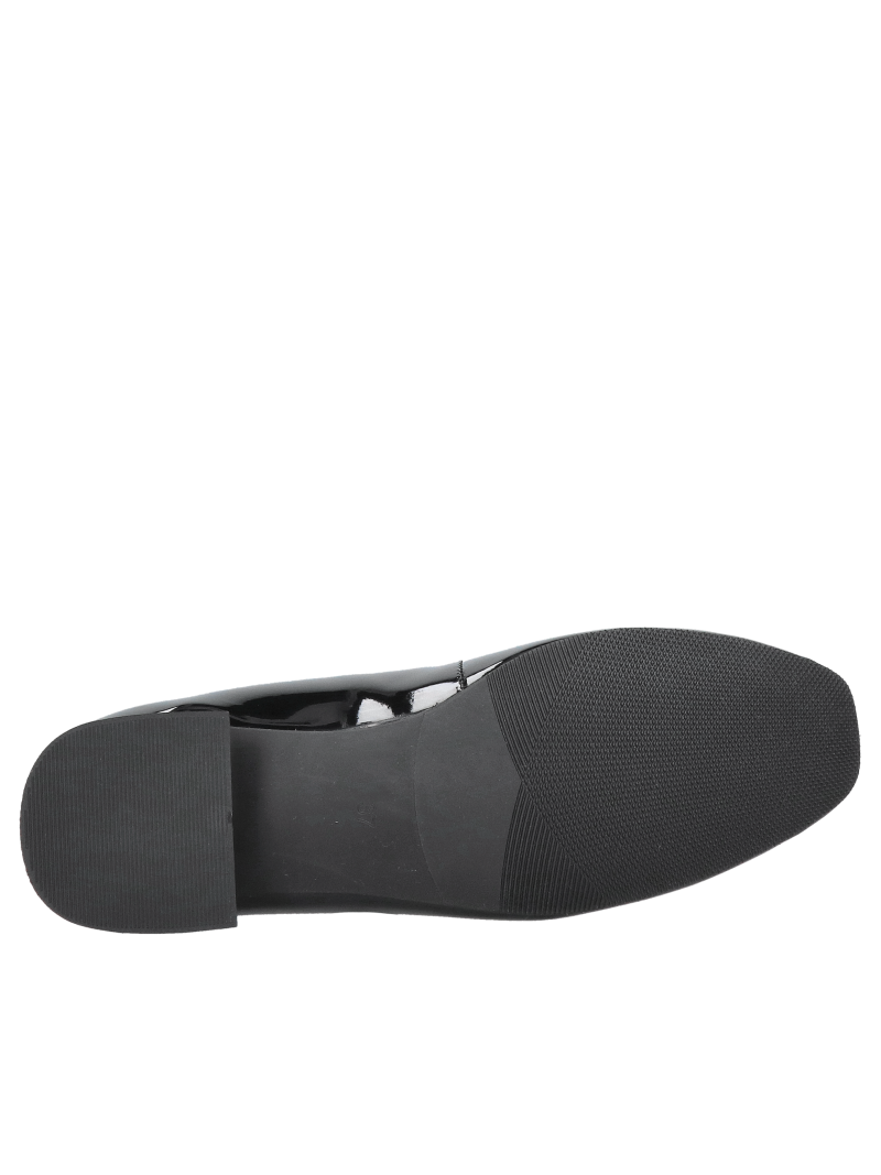 Women's patent leather ballerina flats, Mary Jane ballerina flats with a strap across the instep from a Polish manufacturer