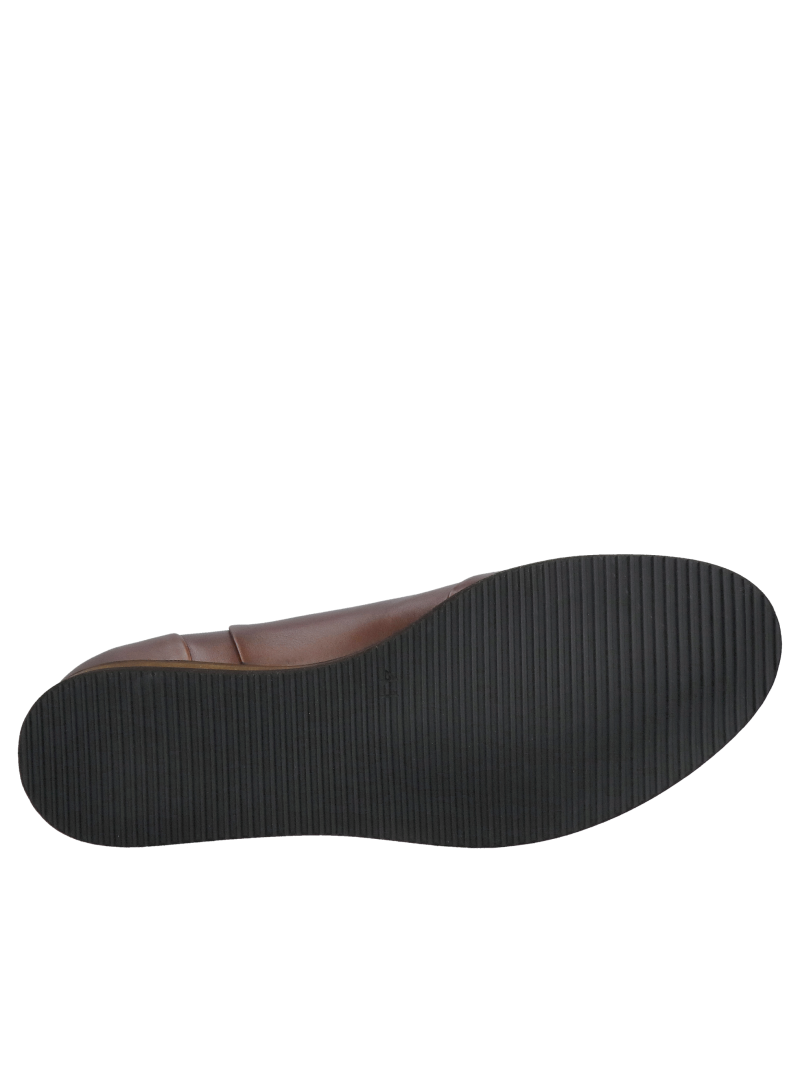 Brown lace-up men's shoes for everyday wear, comfortable semi-formal men's shoes