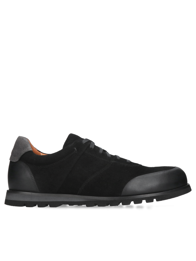 Men's shoes for wider feet, comfortable low shoes with wide toes, high wearing comfort