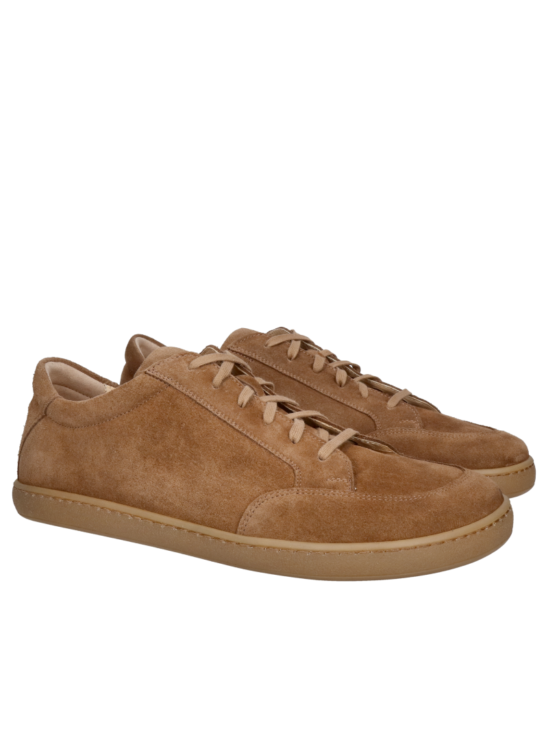 Men's barefoot shoes made of suede leather, exceptional softness and cushioning with every step