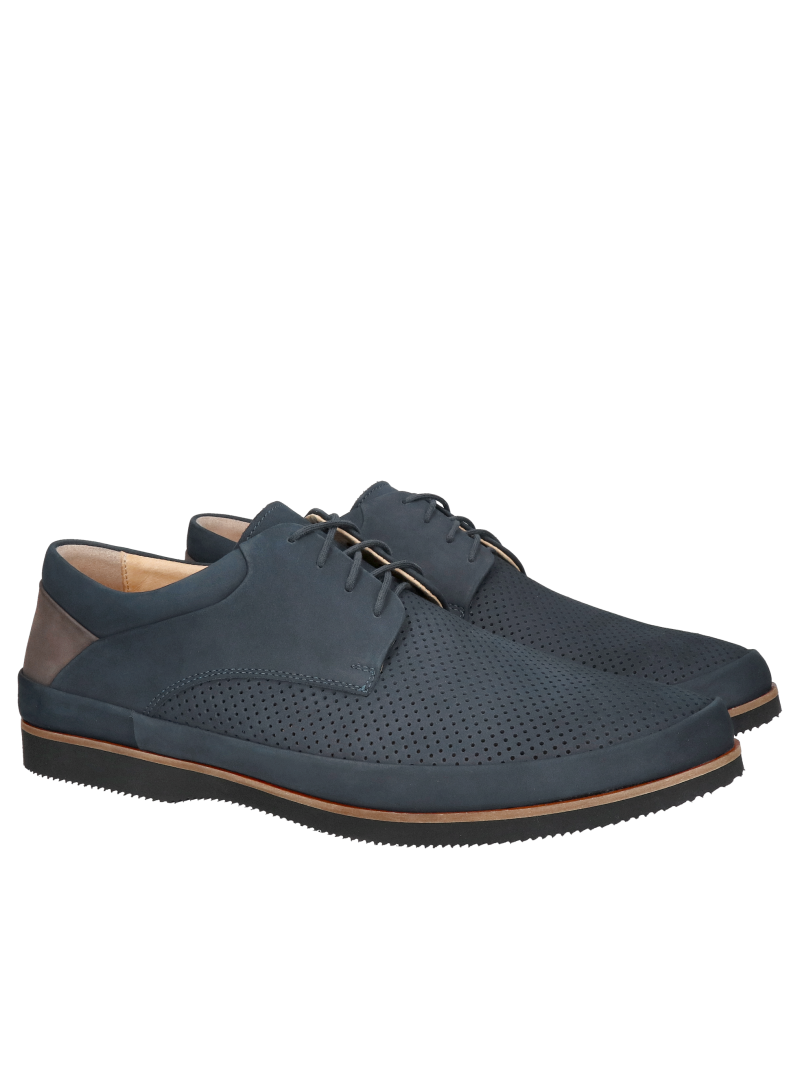 Lightweight men's shoes for wider feet, wider fit and openwork upper, super soft lining