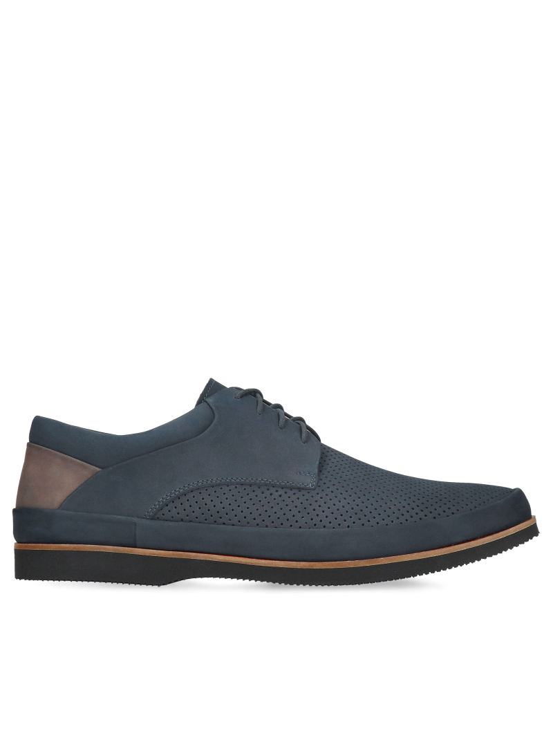 Lightweight men's shoes for wider feet, wider fit and openwork upper, super soft lining