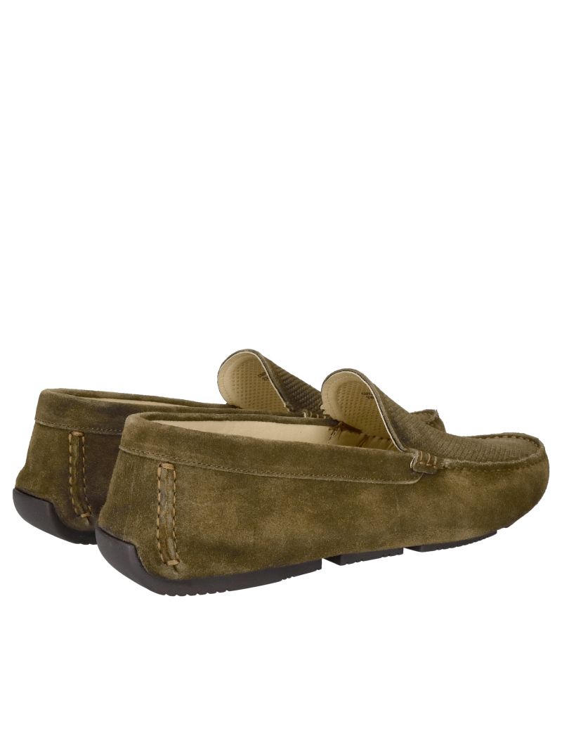 Men's suede leather moccasins, premium quality from a Polish manufacturer, Konopka Shoes