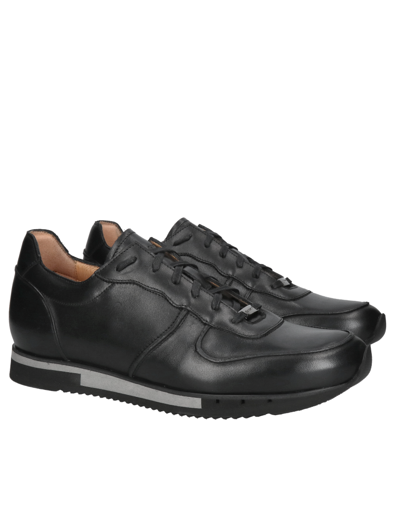 Men's lace-up shoes for everyday wear, men's shoes made of natural leather from a Polish manufacturer, Konopka Shoes
