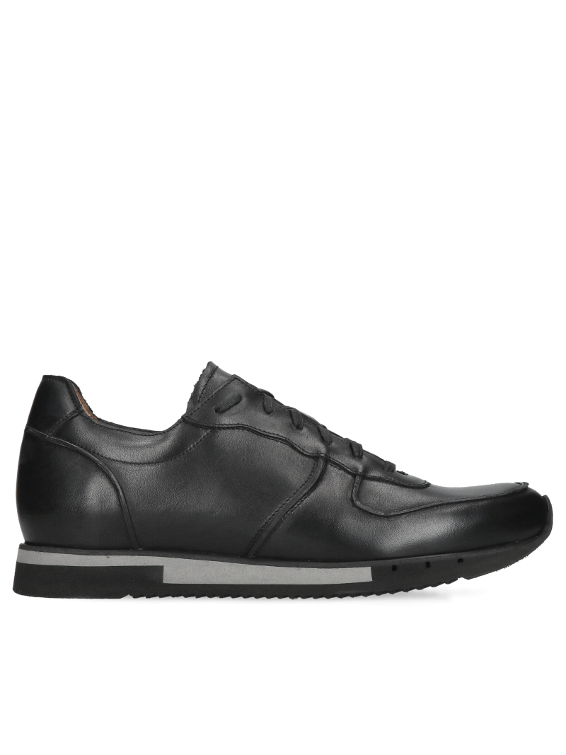 Men's lace-up shoes for everyday wear, men's shoes made of natural leather from a Polish manufacturer, Konopka Shoes