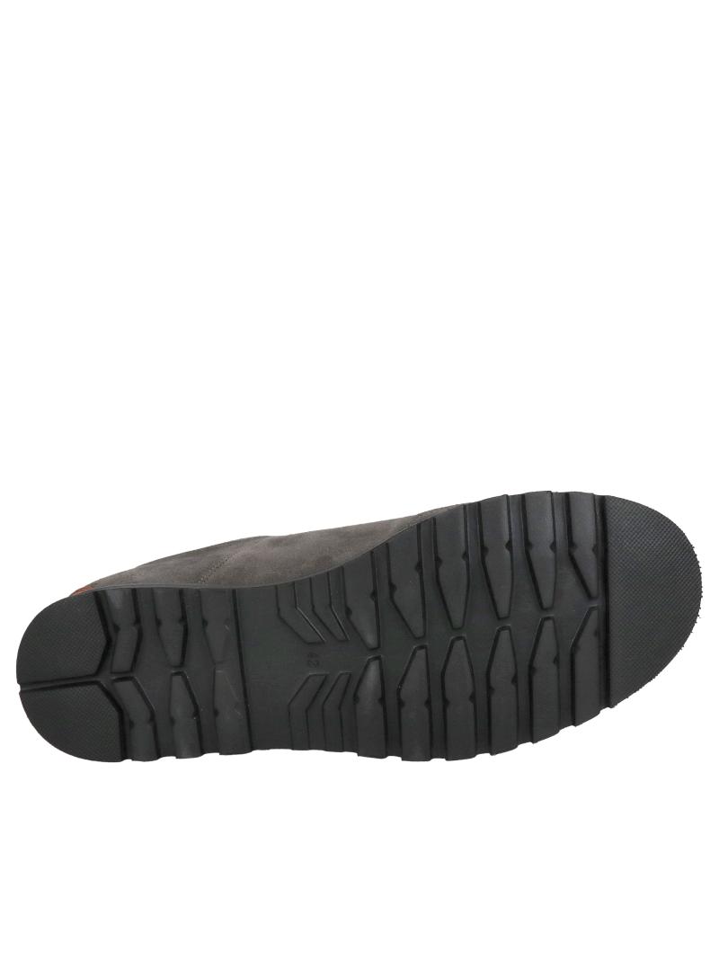 Gray men's shoes for wider feet, comfortable and lightweight men's shoes from Polish manufacturer Konopka Shoes.