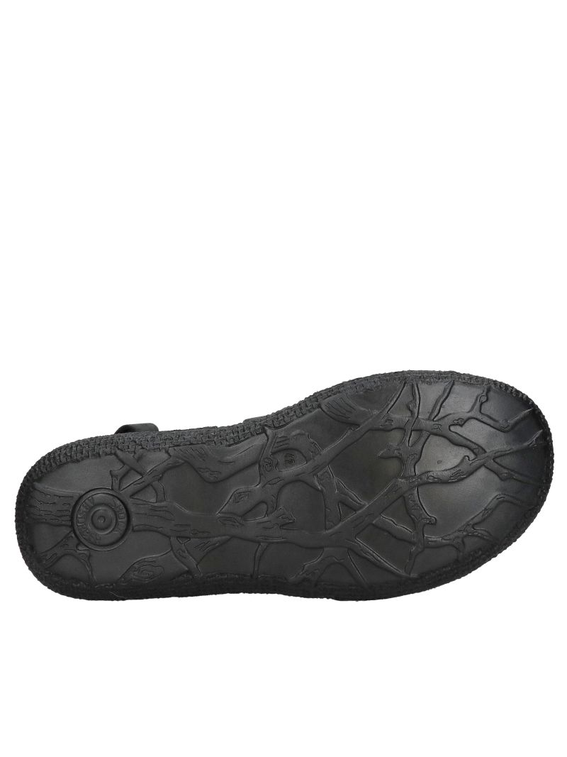 Soft men's black sandals for warm days, comfortable leather sandals made of leather