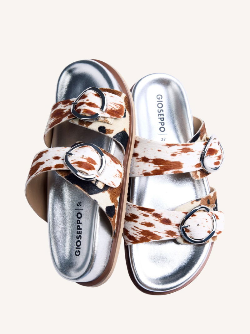 Women's flip-flops with thick soles and soft insoles, flip-flops with animal motifs