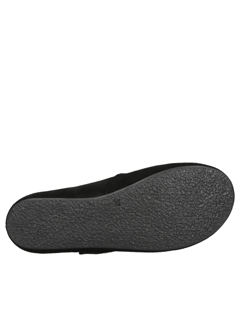 Women's barefoot suede leather ballerina flats with a hidden heel wedge