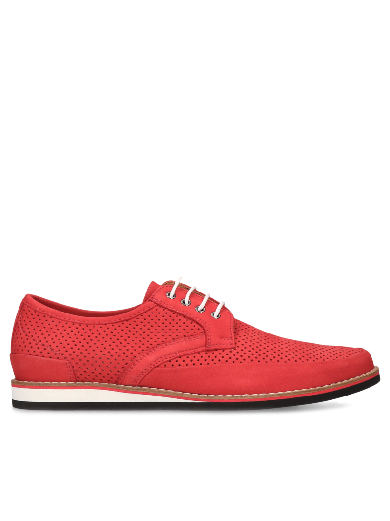 Red shoes Timo, Conhpol Dynamic - Polish production, Casual shoes, Sneakers, SD0066-03, Konopka Shoes