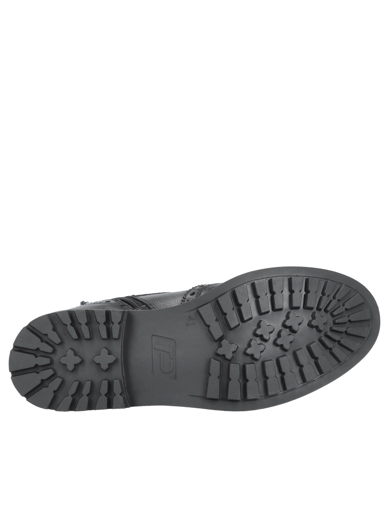 Men's casual winter boots lined with natural sheepskin, men's winter ankle boots