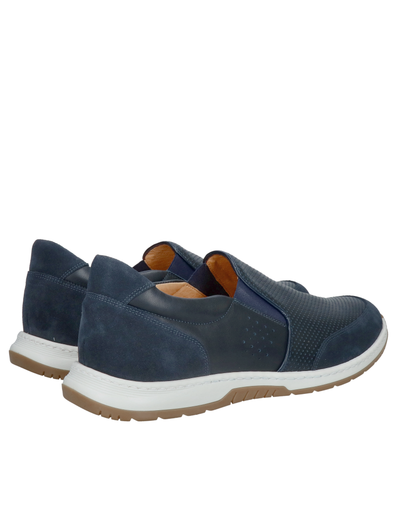 Men's slip-on shoes for larger feet with a soft insole, summer perforated shoes