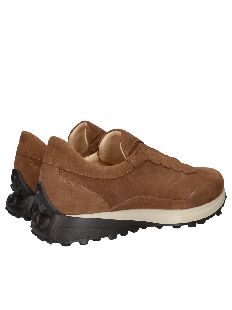 Lightweight suede slip-on sneakers with a removable soft insole, featuring style and design from a Polish manufacturer