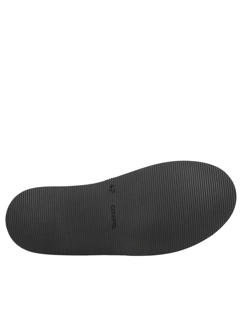 Men’s leather slippers with natural lambskin lining, Polish slipper manufacturer