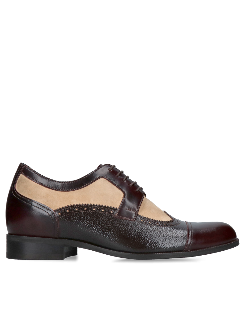 Casual +7cm height-increasing shoes made of genuine leather, comfortable height-increasing shoes, Conhpol, Konopka Shoes