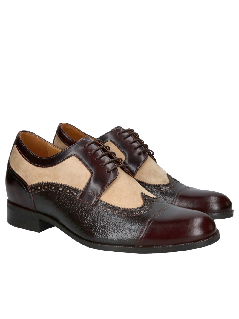 Casual +7cm height-increasing shoes made of genuine leather, comfortable height-increasing shoes, Conhpol, Konopka Shoes