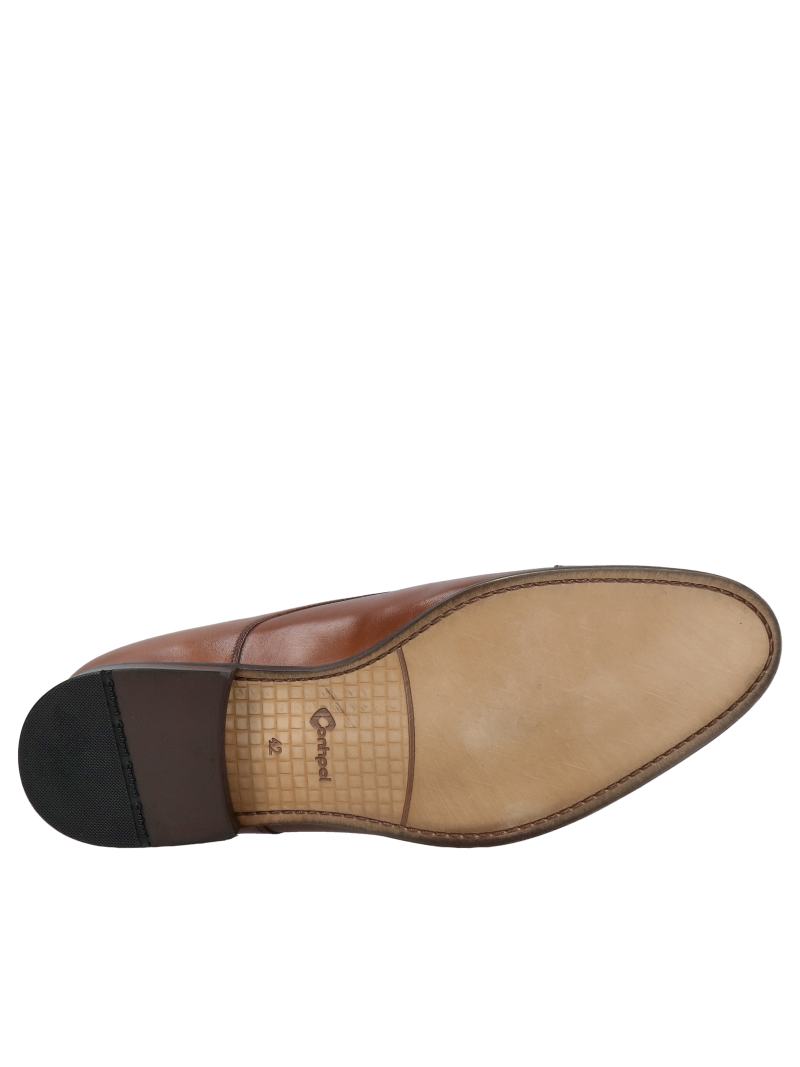 Elegant men's height-increasing monk shoes, brown height-increasing monk shoes, Vonhpol, Konopka Shoes