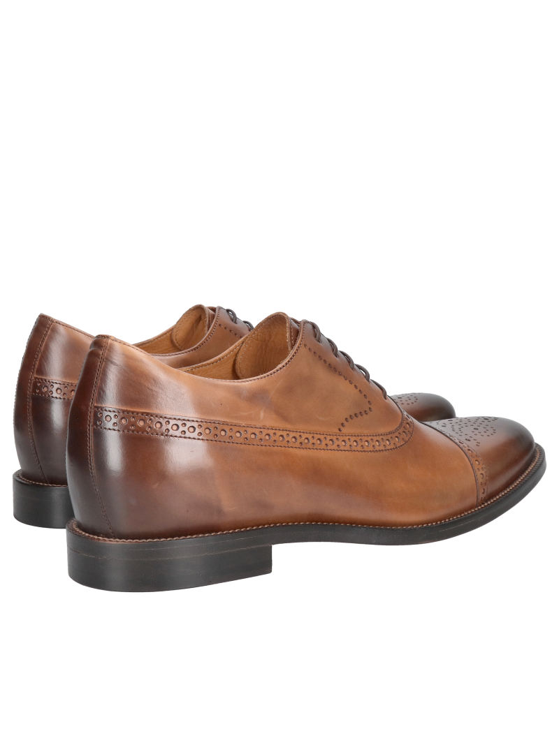 Height-increasing Oxfords with leather soles, premium men's height-increasing shoes, Conhpol, Konopka Shoes