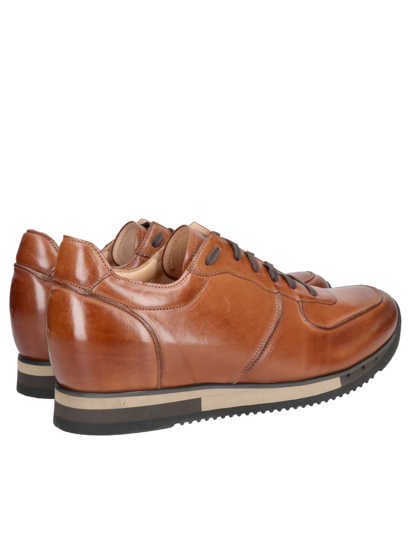 Casual athletic height-increasing shoes, high-quality leather footwear