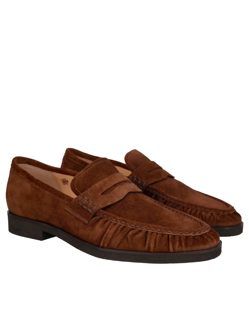 Men’s brown suede loafers with an ultra-light sole from a Polish manufacturer