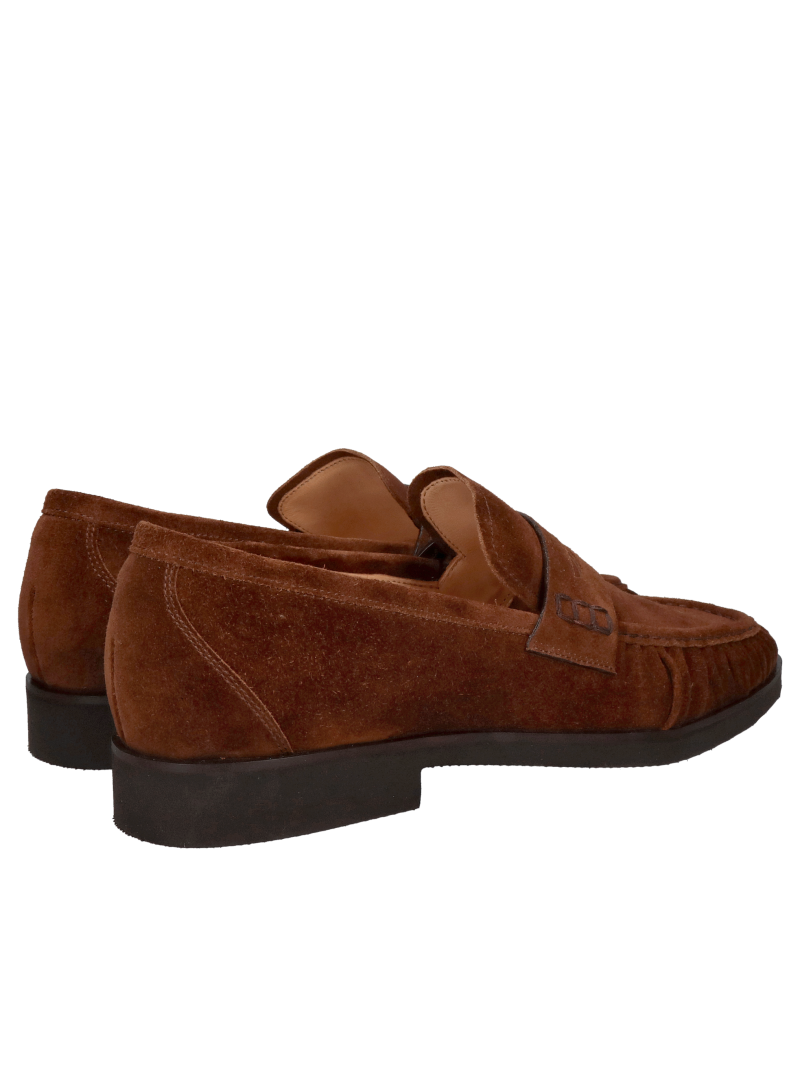Men’s brown suede loafers with an ultra-light sole from a Polish manufacturer