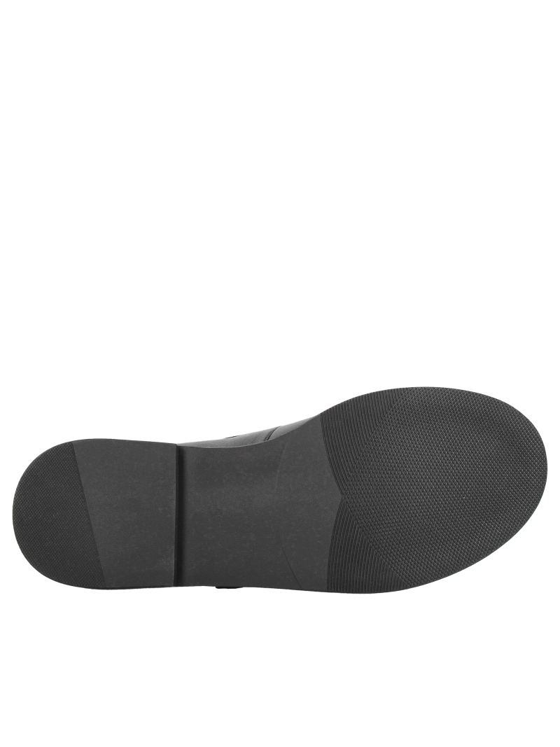 Black women's ballet flats with an instep strap, made of very soft leather