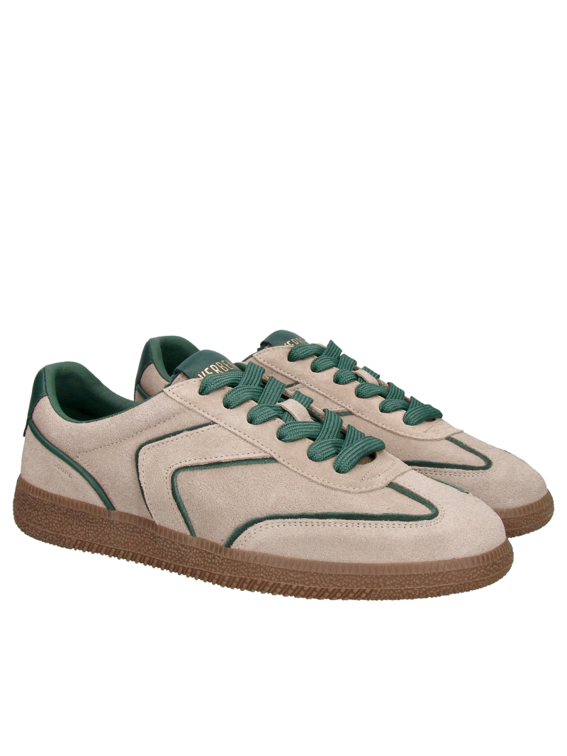 Gray women's suede sneakers—comfortable and soft