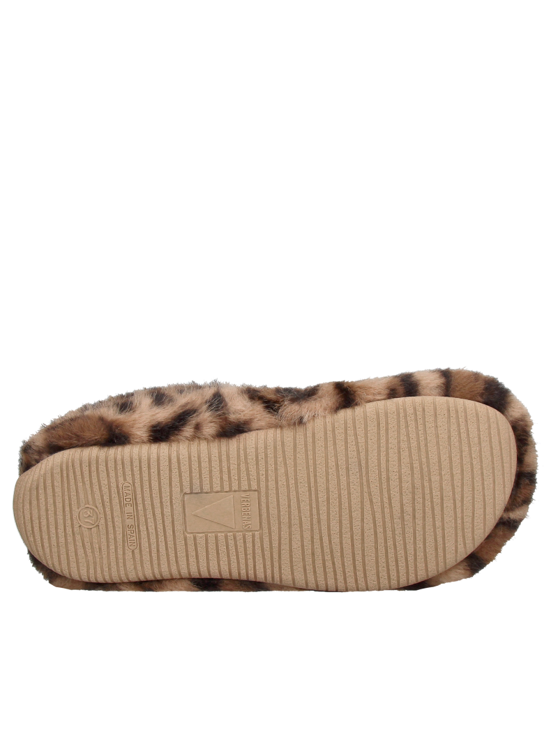 Fluffy leopard-print slippers, insulated women's slippers