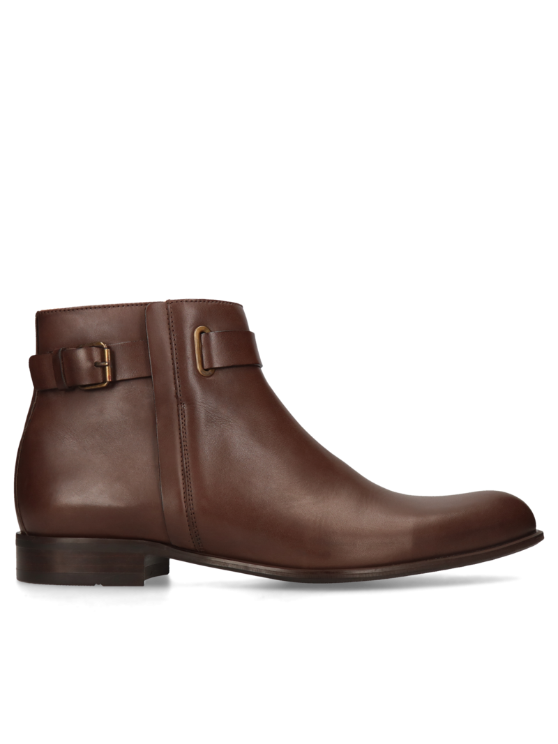Brown Ankle Boots Karl II, Conhpol, Konopka Shoes