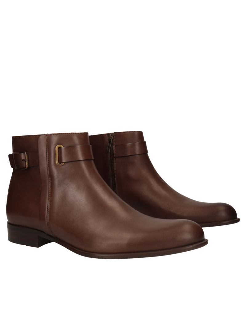 Brown Ankle Boots Karl II, Conhpol, Konopka Shoes