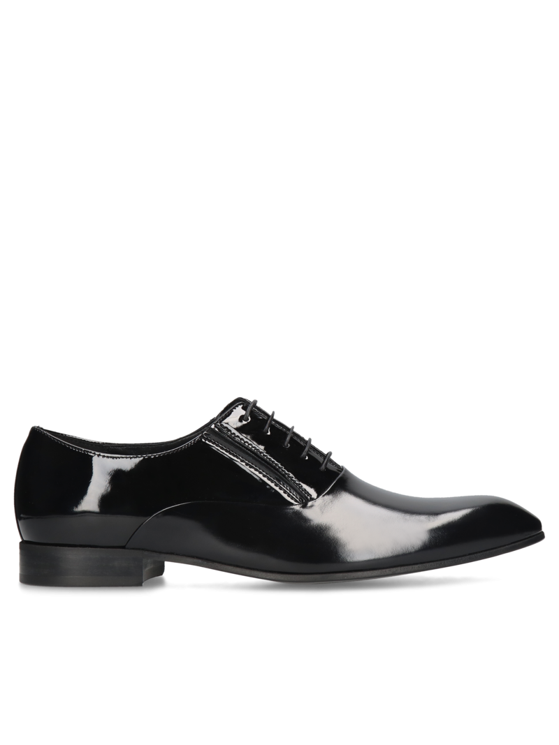 Black elegant, shoes Kevin, Conhpol - Polish production, Oxfordy, CE0392-03, Konopka Shoes