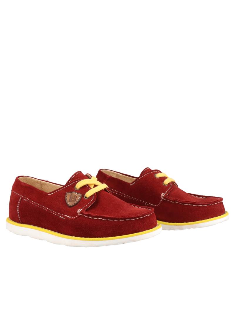 Maroon children's Alexandro moccasins, Bambini Manufaktura, shoes for boys, BM0101-01, Konopka Shoes