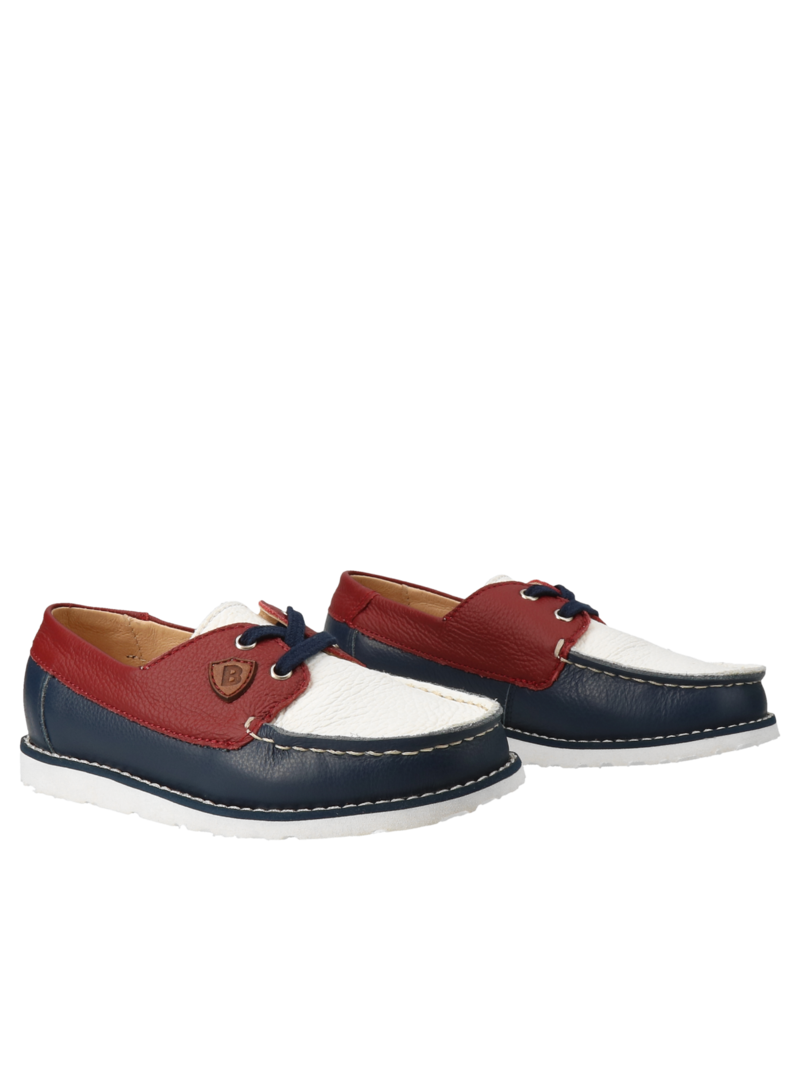 Navy blue Antonio boys' moccasins, Bambini Manufaktura, shoes for boys, BM0199-01, Konopka Shoes