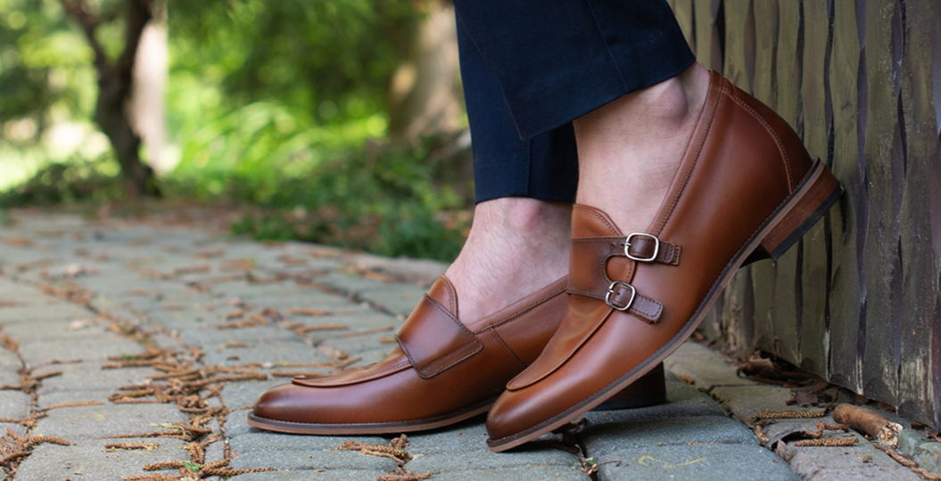 Męskie loafersy podwyższające 