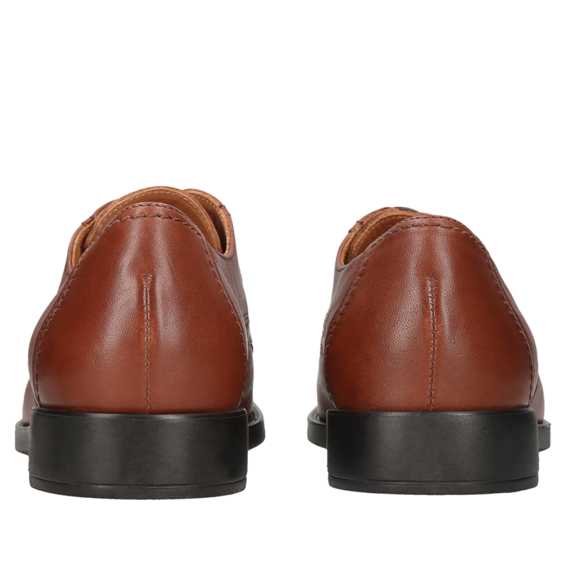 Brązowe, casualowe półbuty Stave, Conhpol - polska produkcja, Derby, CE0491-01, Konopka Shoes