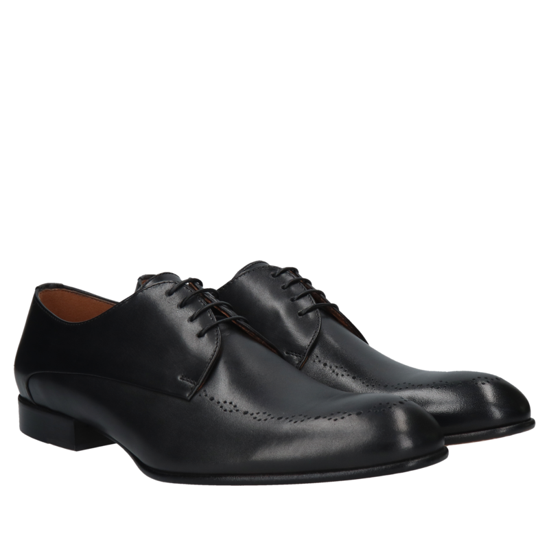 Czarne derby William, Conhpol, Konopka Shoes