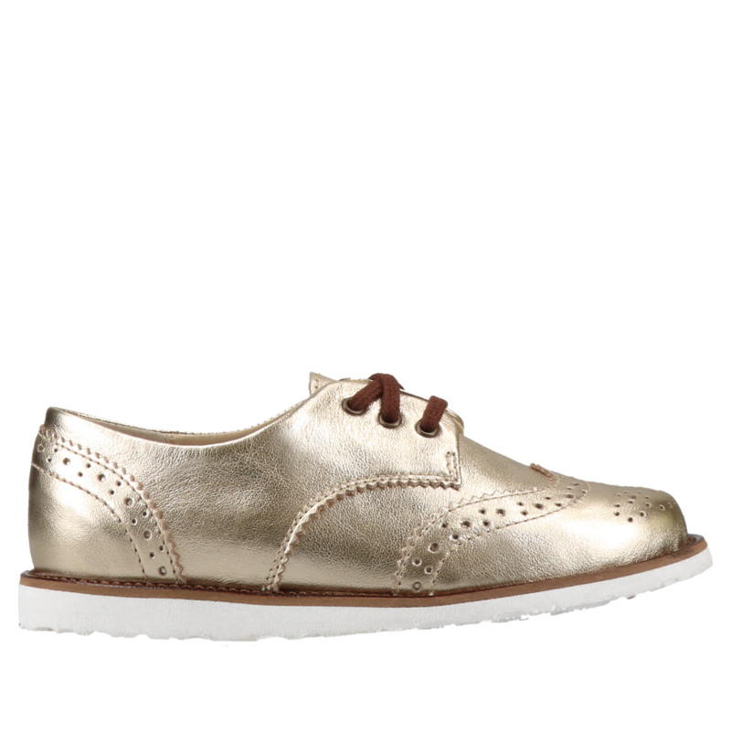 Złote półbuty dziewczęce Brogsy, Bambini Manufaktura, Buty dla dziewczynek, BM0292-01, Konopka Shoes Złote półbuty dziewczęce Brogsy, Bambini Manufaktura, Buty dla dziewczynek, BM0292-01, Konopka Shoes