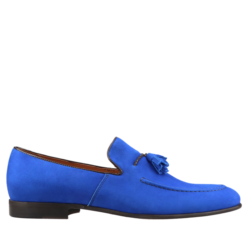 Niebieskie Loafersy Hugo, Conhpol, Konopka Shoes
