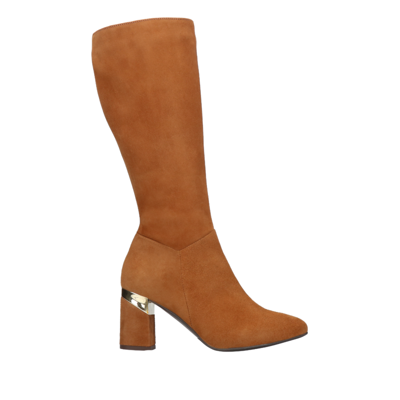 Brązowe kozaki Lindsay, Conhpol Relax, Konopka Shoes