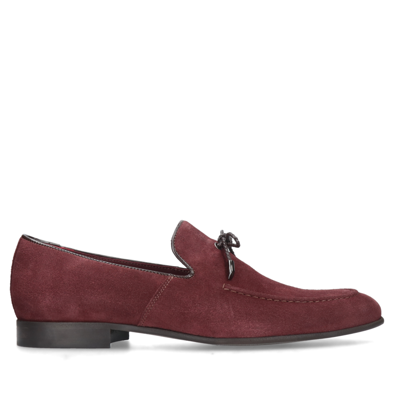 Bordowe, casualowe Loafersy Hugo, Conhpol - polska produkcja, CE6163-02, Mokasyny i loafersy, Konopka Shoes