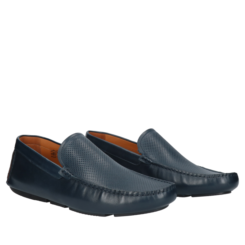 Granatowe mokasyny Vincenzo, Conhpol, Konopka Shoes