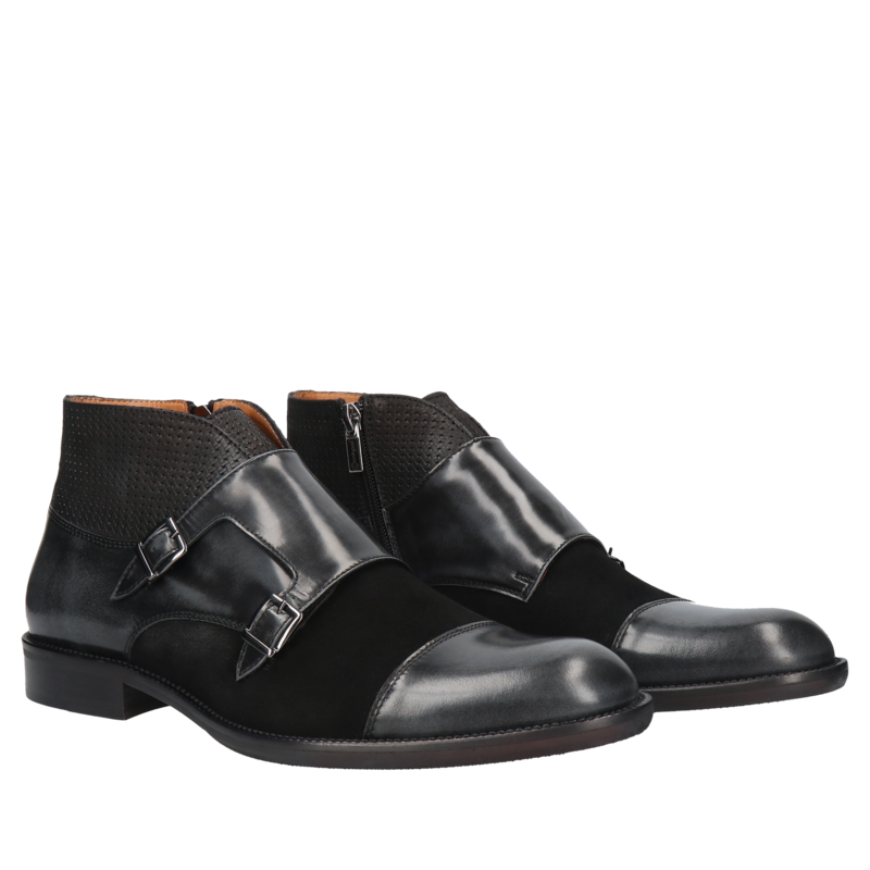 Szare monki Tomy II, Conhpol, Konopka Shoes Szare monki Tomy II, Conhpol, Konopka Shoes