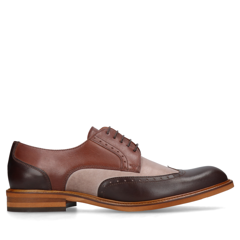 Brązowe, casualowe półbuty Tomy, Conhpol - polska produkcja, Derby, CE6108-02, Konopka Shoes Brązowe, casualowe półbuty Tomy, Conhpol - polska produkcja, Derby, CE6108-02, Konopka Shoes
