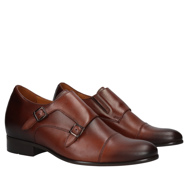 Klasyczne półbuty męskie podwyższające wzrost, polskie buty ze skóry, Conhpol, Konopka shoes