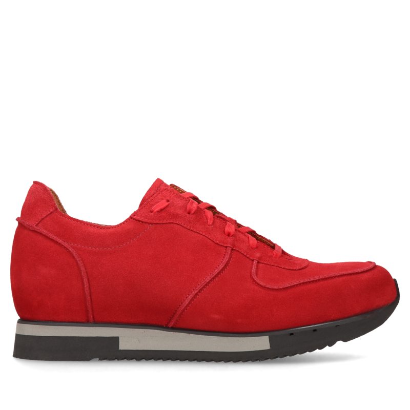 Czerwone, buty podwyższające Cyrus, Sneakersy, Conhpol Dynamic - polska produkcja, SH2558-02, Konopka Shoes