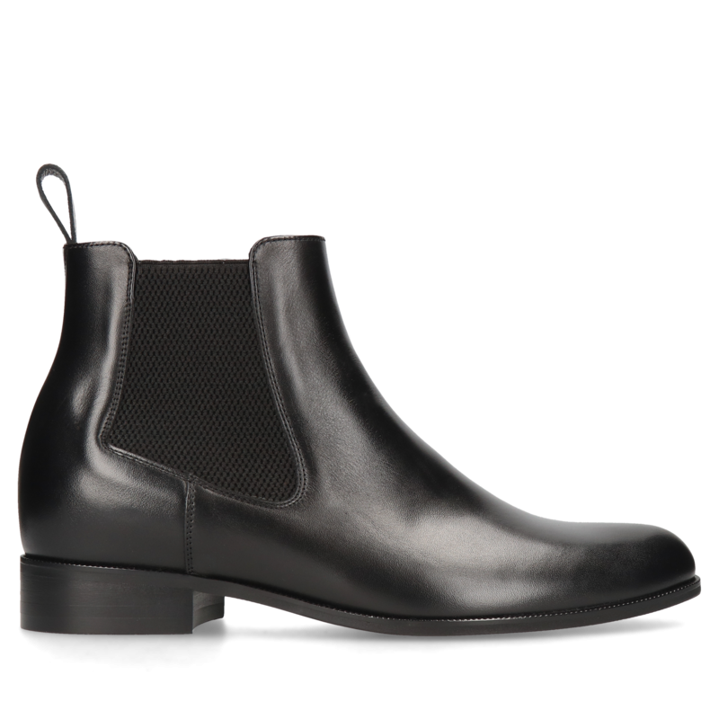 Czarne sztyblety podwyższające Brus II +7 cm, Conhpol, Konopka Shoes