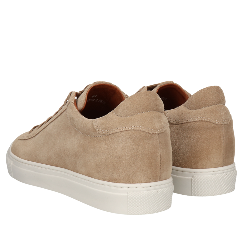 Buty podwyższające beżowe, męskie skórzane sneakersy, Conhpol, Konopka Shoes