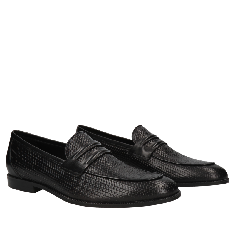 Czarne loafersy Hugo, Conhpol, Konopka Shoes