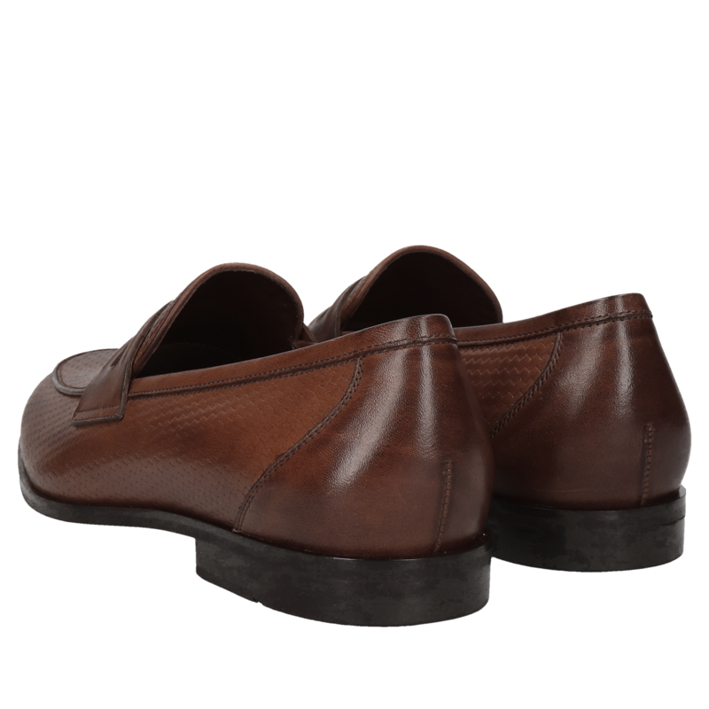Brązowe, casualowe Loafersy Hugo, Conhpol - polska produkcja, CE6209-02, Mokasyny i loafersy, Konopka Shoes