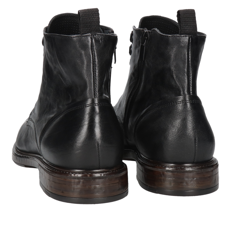 Oryginalne botki męskie nie ocieplane na grubszej podeszwie, wygodne trzewiki męskie, Konopka Shoes